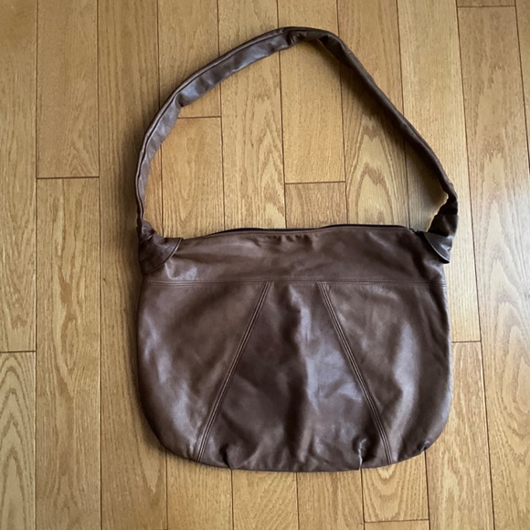 Soft Brown Leather Women Purse. Vintage and Handmade - Picture 5 of 7